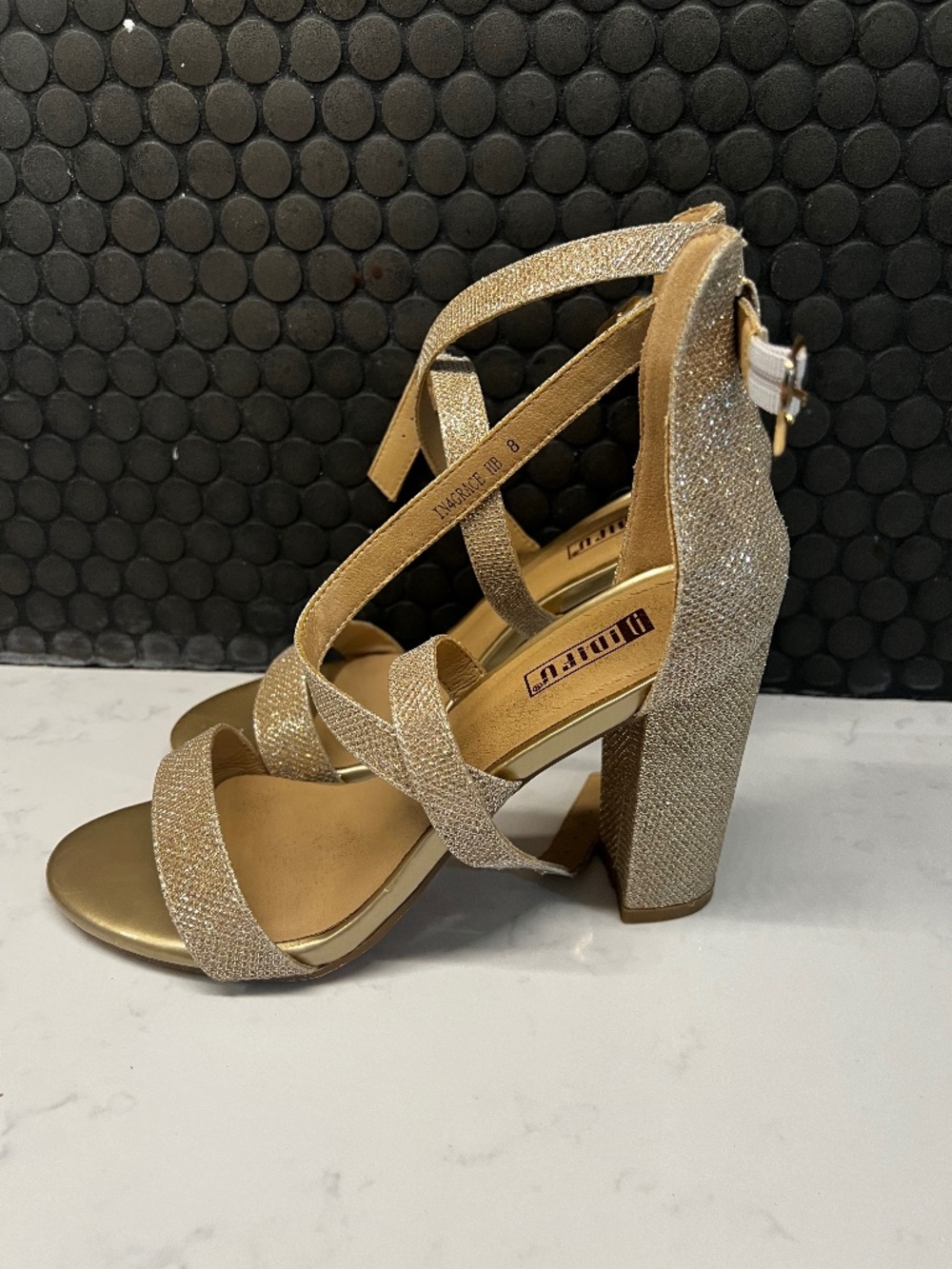 Gold heels